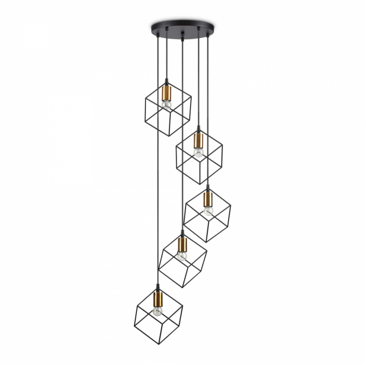 Suspensionslampor Ice SP5, svart, Ideal Lux-237664 i gruppen BELYSNING / Suspension hos NordiskaDeko Djursholm (237664)