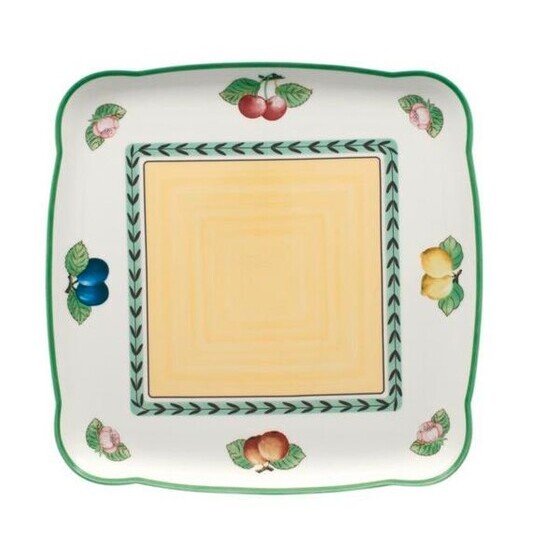 Charm & Breakfast French Garden fyrkantig tallrik 30x30 cm, Villeroy & Boch-488598 i gruppen SERVERING / Tallrikar / Övriga tallrikar hos NordiskaDeko Djursholm (4003683488598)