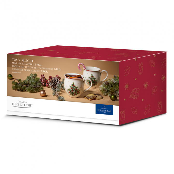 Set med 2 koppar Toy's Delight, Xmas tree, Villeroy&Boch-1485858403 i gruppen SERVERING / Muggar & koppar / Julkoppar hos NordiskaDeko Djursholm (4003686186538)