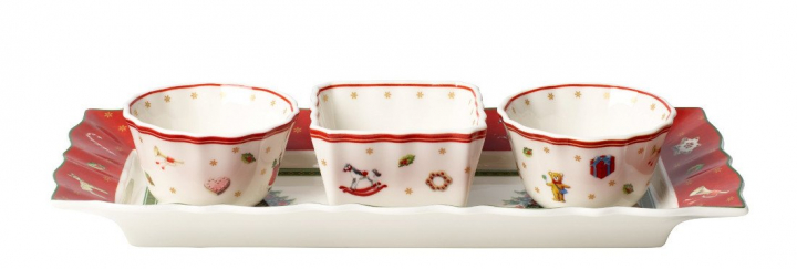 Villeroy & Boch Toy's Delight Doppset, Vit, Flerfärgad, 4 Delar-1485858420 i gruppen SERVERING / Tallrikar / Jultallrikar hos NordiskaDeko Djursholm (4003686267572)