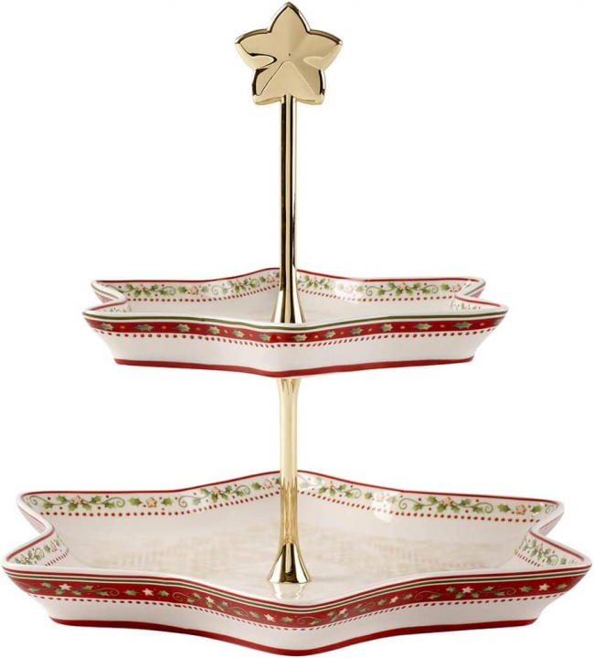 Villeroy & Boch Kakfat, porslin, flerfärgad, 28 x 32 x 8,5 cm, jultema, Etagere-289154 i gruppen SERVERING / Tallrikar / Jultallrikar hos NordiskaDeko Djursholm (4003686289154)