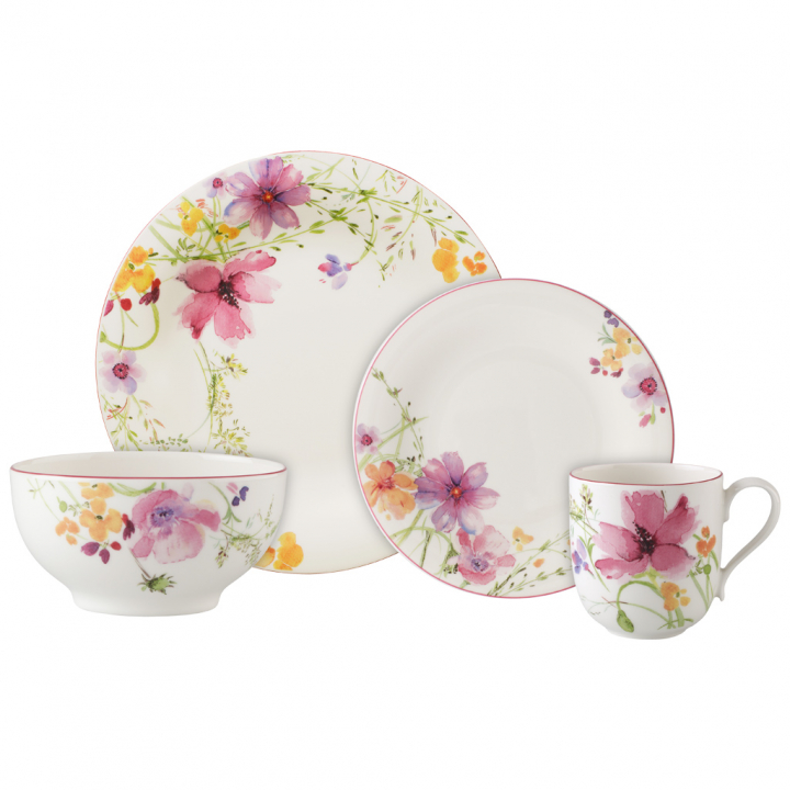 Mariefleur Basic Startset 8 st. - Villeroy&Boch-1041008854 i gruppen SERVERING / Tallrikar / Serviser & startset hos NordiskaDeko Djursholm (4003686351202)