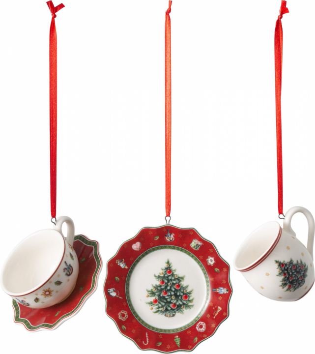 Set med 3 julgransdekorationer, Toy's Delight Decoration Tableware,  Villeroy & Boch -392830 i gruppen INREDNING / Dekoration / Juldekorationer hos NordiskaDeko Djursholm (4003686392830)