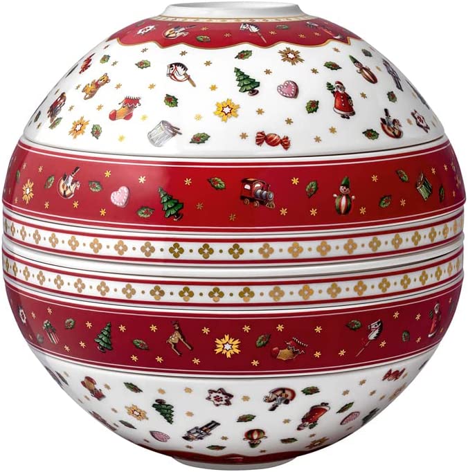 Villeroy & Boch - Toy's Delight La Boule, designad jul porslin, premium porslin,  24 x 24 cm, 7 delar-395305 i gruppen SERVERING / Tallrikar / Jultallrikar hos NordiskaDeko Djursholm (4003686395305)