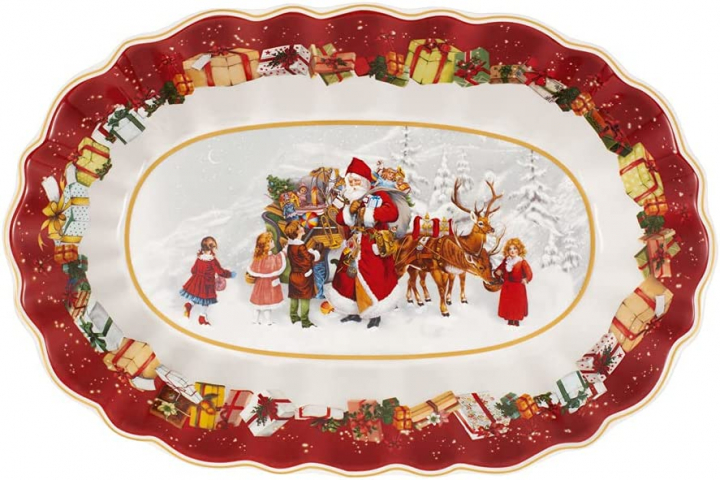 Toy's Fantasy Santa Kids Uppläggningsfat oval 29x19 cm- 410916 i gruppen SERVERING / Tallrikar hos NordiskaDeko Djursholm (4003686410916)