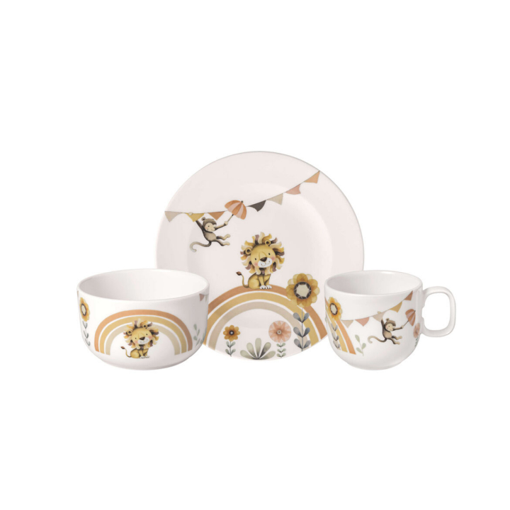 Roar like a Lion Barnporslin set 3 st. Villeroy och Boch - 1486738427 i gruppen SERVERING / Barnservering / Barnserviser hos NordiskaDeko Djursholm (4003686440562)