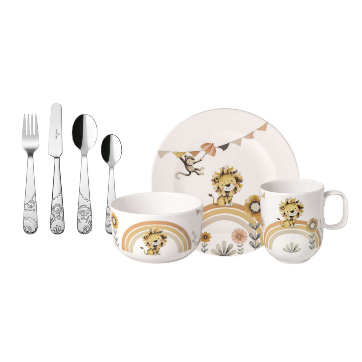 Roar like a Lion Barnporslin set 7 st. Villeroy och Boch - 1486738435 i gruppen SERVERING / Barnservering / Barnserviser hos NordiskaDeko Djursholm (4003686440579)