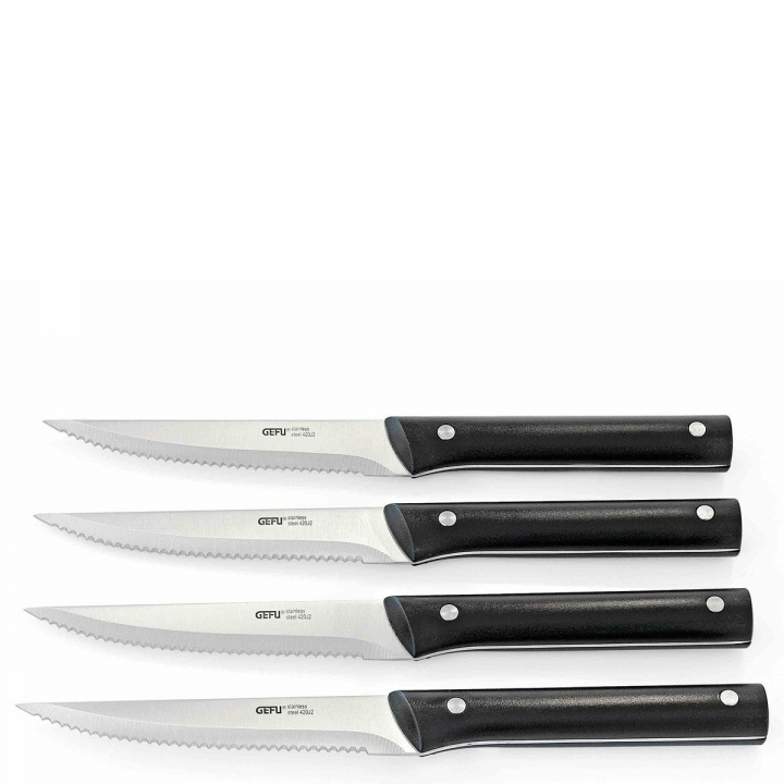 Gefu Steak Knives BBQ, 4 st., 89155 i gruppen KÖK & DELI / Knivtillbehör & köksknivar / Knivset hos NordiskaDeko Djursholm (4006664891554)