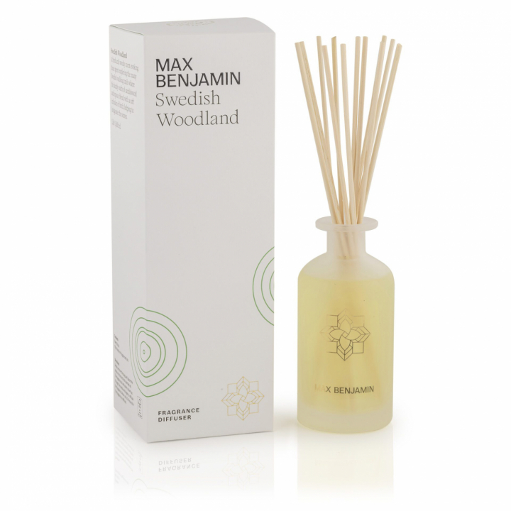 Max Benjamin Reed Diffuser - Swedish Woodland 150ml, RB-D21 i gruppen INREDNING / Ljusstakar & ljuslyktor / Doftljus hos NordiskaDeko Djursholm (5391533719947)