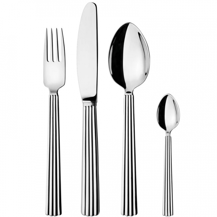 Georg Jensen BERNADOTTE 16-delars set (4x 011, 012, 017, 033), Rostfritt stål - 3609516 i gruppen SERVERING / Bestick / Bestickset hos NordiskaDeko Djursholm (5705145108295)
