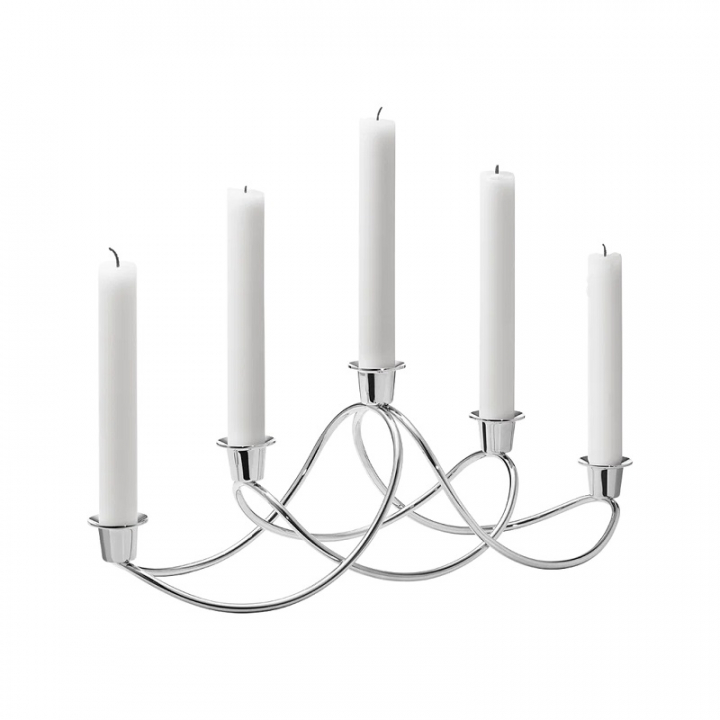 Georg Jensen Harmony ljusstake, spegelblankt rostfritt stål - 3586143 i gruppen INREDNING / Ljusstakar & ljuslyktor / Juldekorationer hos NordiskaDeko Djursholm (5705145262904)