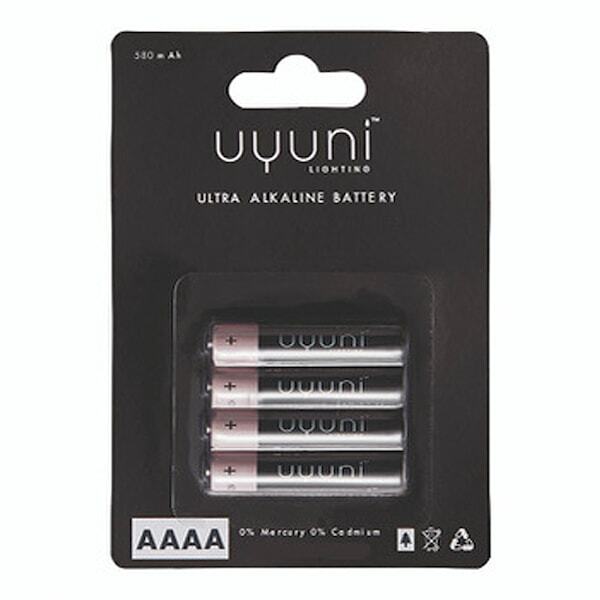 Uyuni Lighting UYUNI AAAA Batteri 4-pack, 1,5V, 580mAh, UL-BA-AAAA i gruppen INREDNING / Ljusstakar & ljuslyktor / Ljus hos NordiskaDeko Djursholm (5708311301193)