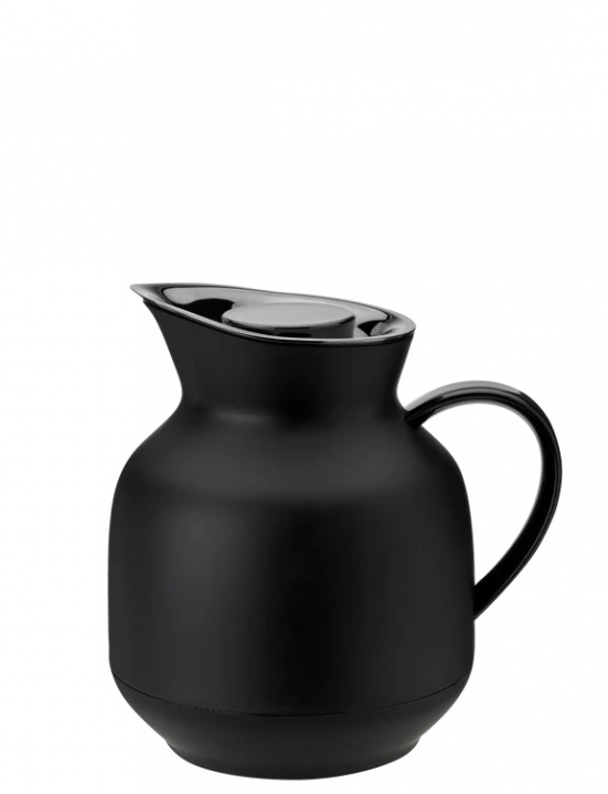 Stelton Amphora vakuumkanna 1 l. Mjuk Svart, 222-1 i gruppen SERVERING / Muggar & koppar / Termosmuggar hos NordiskaDeko Djursholm (5709846027473)