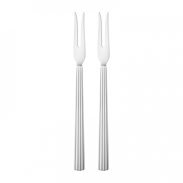 Georg Jensen Bernadotte Cold Cut Gaffel, 2 st - Originaldesign av Sigvard Bernadotte, 10020188 i gruppen SERVERING / Bestick / Gafflar hos NordiskaDeko Djursholm (5713275237907)