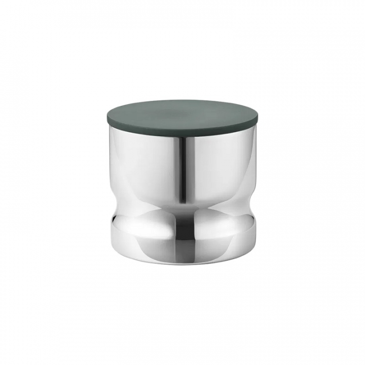 Georg Jensen ALFREDO Behållare med lock mini rostfritt stål/grön,, 0.5L, 10020337 i gruppen KÖK & DELI / Köksförvaring / Förvaringsburkar hos NordiskaDeko Djursholm (5713275243724)