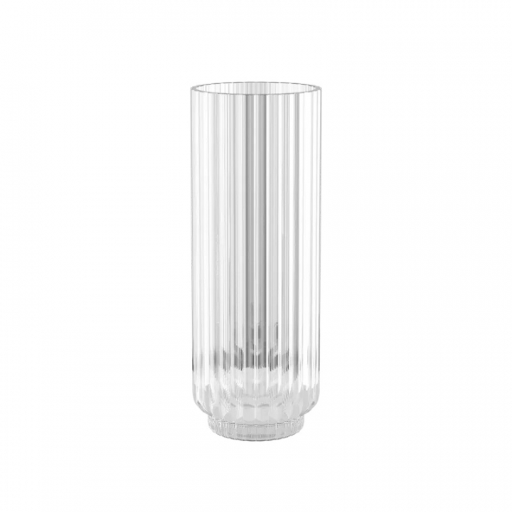 Georg Jensen BERNADOTTE Rund vas glas klar, 225 mm - 10020606 i gruppen INREDNING / Dekoration / Vaser hos NordiskaDeko Djursholm (5713275255383)