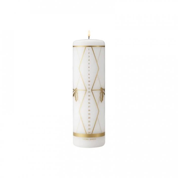 Georg Jensen 2026 kalenderljus, guld - 10021077 i gruppen INREDNING / Ljusstakar & ljuslyktor / Juldekorationer hos NordiskaDeko Djursholm (5713275277507)
