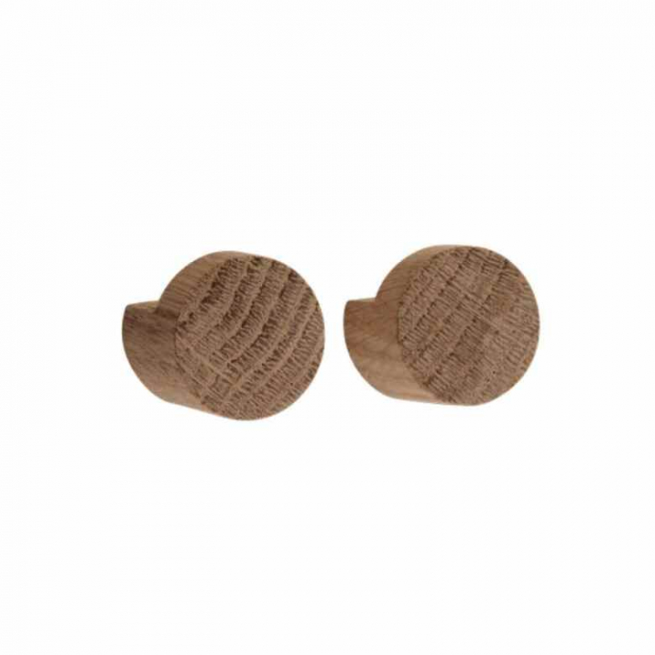 Ekta Living Wood Knot Knopp/Krok Small 2,8 cm Oljad Ek 2-pack, EK-WK196 i gruppen MÖBLER / Hyllor & förvaring hos NordiskaDeko Djursholm (713289149178)