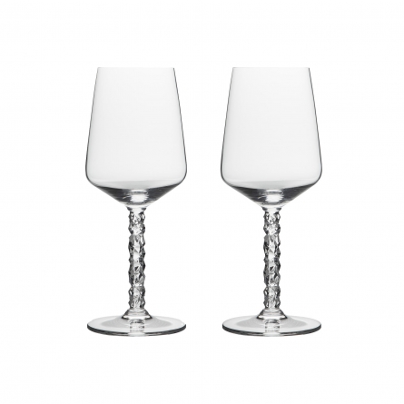 Orrefors Carat vinglas 44cl 2-pack by Lena Bergström, 6590109 i gruppen SERVERING / Glas / Vinglas & champagneglas hos NordiskaDeko Djursholm (7321646073702)