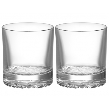 Orrefors Carat dubbelt gammaldags glas 28cl 2-pack Lena Bergström, 6590118 i gruppen SERVERING / Glas / Whiskeyglas & cognacglas hos NordiskaDeko Djursholm (7321646099719)