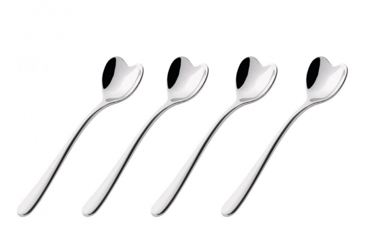 Set med 4 kaffeskedar, Alessi Big Love- AMMI08SET i gruppen SERVERING / Bestick / Skedar hos NordiskaDeko Djursholm (8003299320073)