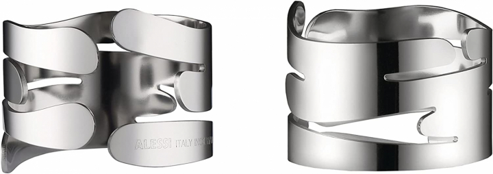 Alessi Barkring, set med två servettringar- BM17S2 i gruppen SERVERING / Textile / Servetter & servetteringar hos NordiskaDeko Djursholm (8003299461264)