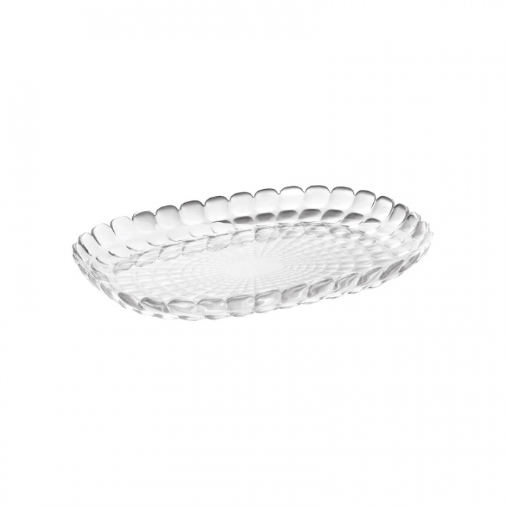 Guzzini Tiffany oval serveringsbricka, storlek L, klar, 27960000 i gruppen SERVERING / Serveringstillbehör / Brickor hos NordiskaDeko Djursholm (8008392268031)
