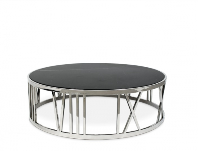 Soffbord Roman Figures, polerat rostfritt stål, Eichholtz- 106342