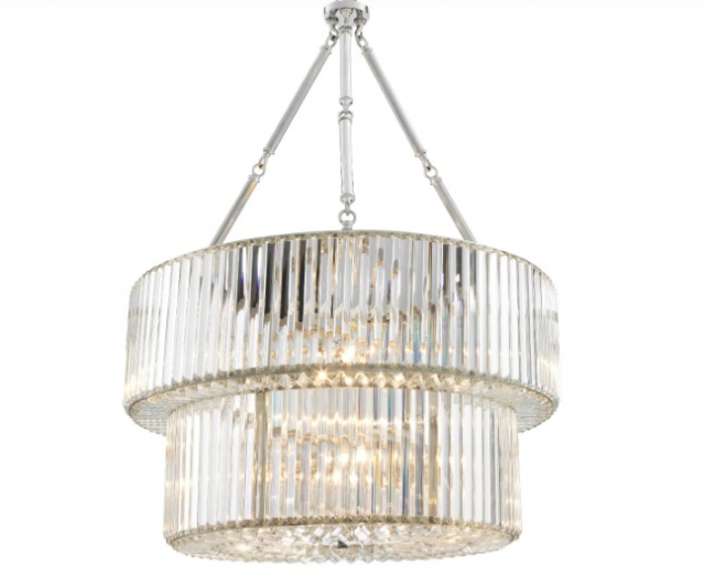 Kristallkrona Infinity Double med nickel finish-111000