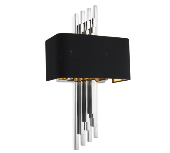 Vägglampa Caruso nickel, Eichholtz- 112132