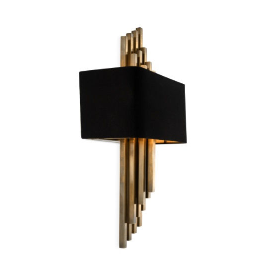Vägglampa Caruso vintage brass finish-112133