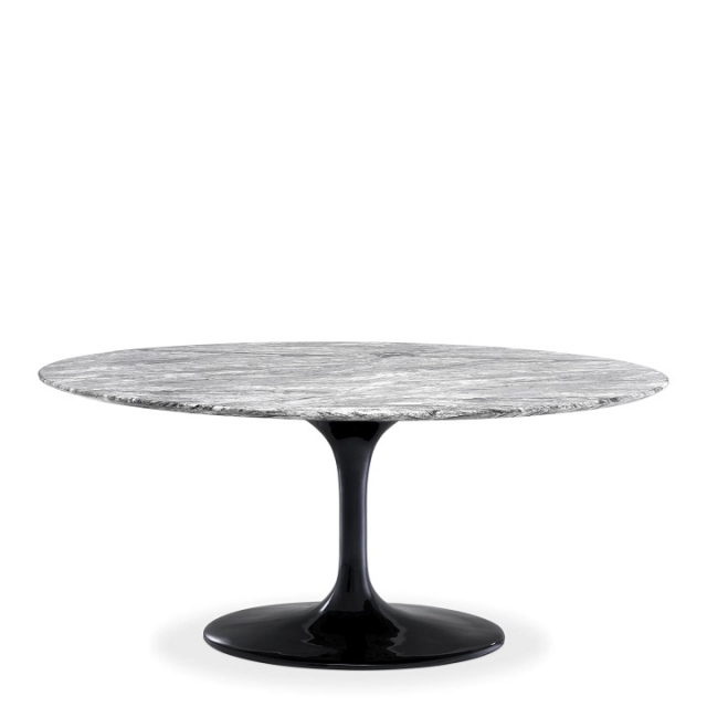 Matbord Solo, Grå Faux-marmor, Eichholtz- 112550