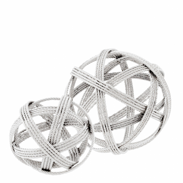 Bordsdekoration Melville nickel 2-set 112737