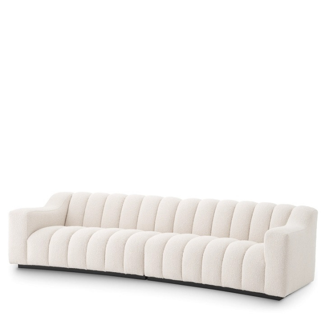 Soffa Kelly L, bouclé kräm, Eichholtz -115143