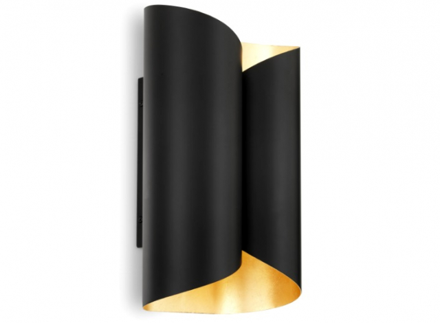 Vägglampa Asco, svart-115364