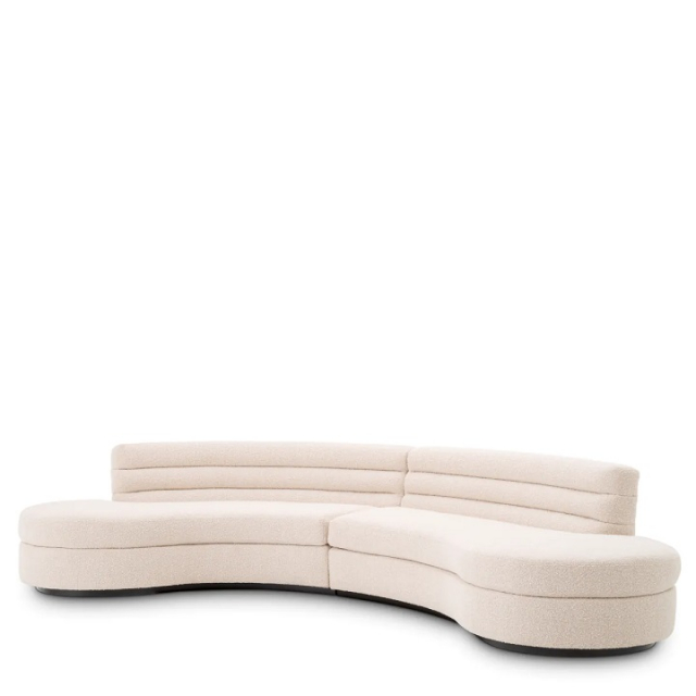Soffa Lennox, bouclé kräm, Eichholtz- 115487