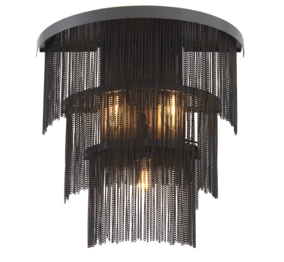 Tissot svart vägglampa, Eichholtz-116586