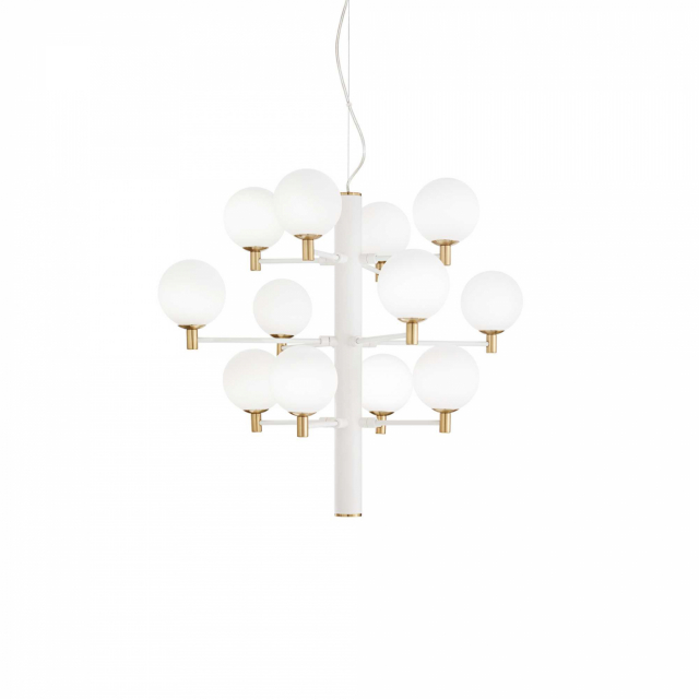 Taklampor Copernico SP12, vit, Ideal Lux-197302