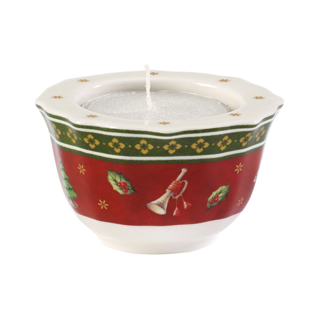 Villeroy och Boch Toy's Delight röd ljushållare, premium porslin-1485853997