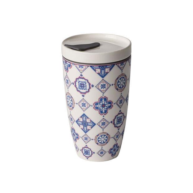 Villeroy & Boch To Go Indigo mugg 350 ml, premium porslin/silikon, blå/vit-337732