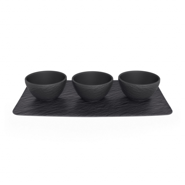 Manufacture Rock Skål Set Svart, Villeroy&Boch - 395060