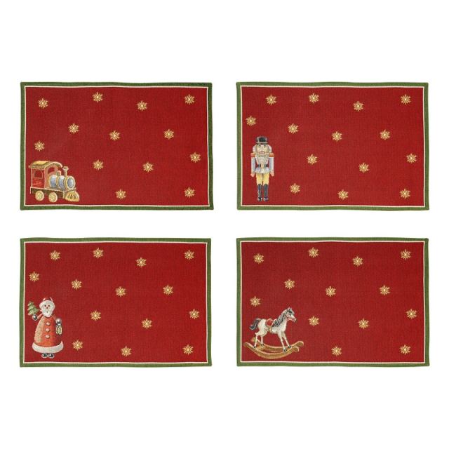 Villeroy&Boch Toy's Delight Anniversary Set – Gobelängunderlägg, 4 st., 480 x 320 x 2 mm, 1485856119