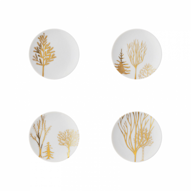 Versace TAC FESTIVE C. TRÄD Set 4 tallrikar platt 10 cm, 717023