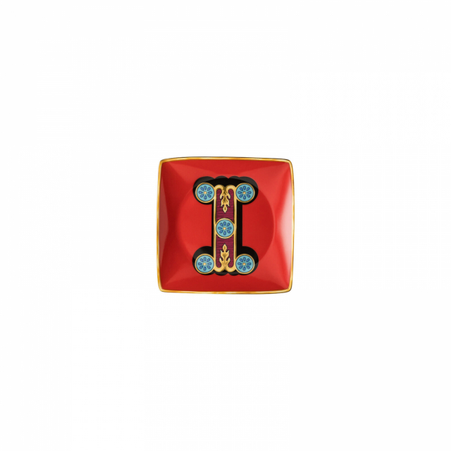 Versace Holiday Alphabet I skål 12 cm kvadratisk platt, 376241