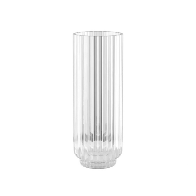 Georg Jensen BERNADOTTE Rund vas glas klar, 225 mm - 10020606