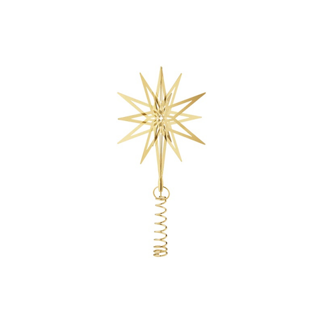 Georg Jensen julkollektion Lyra-toppstjärna, liten, guld - 10020761