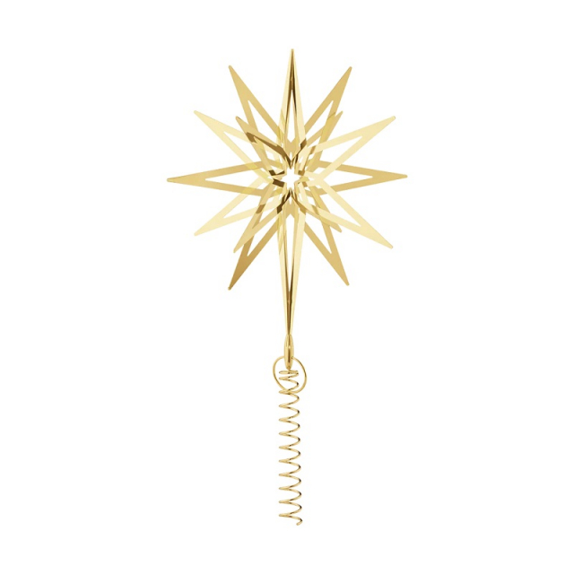Georg Jensen julkollektion Lyra-toppstjärna, Stor, guld - 10020765