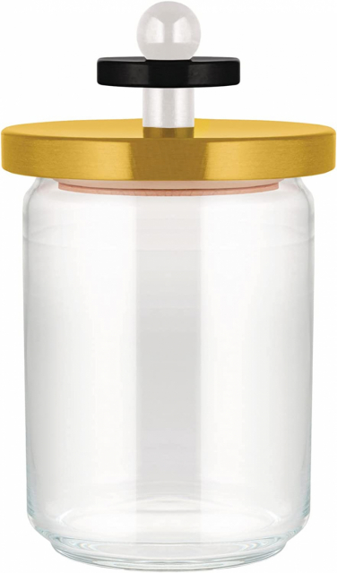 Hermetisk glasburk med bokträlock, Alessi- ES16/100 1 
