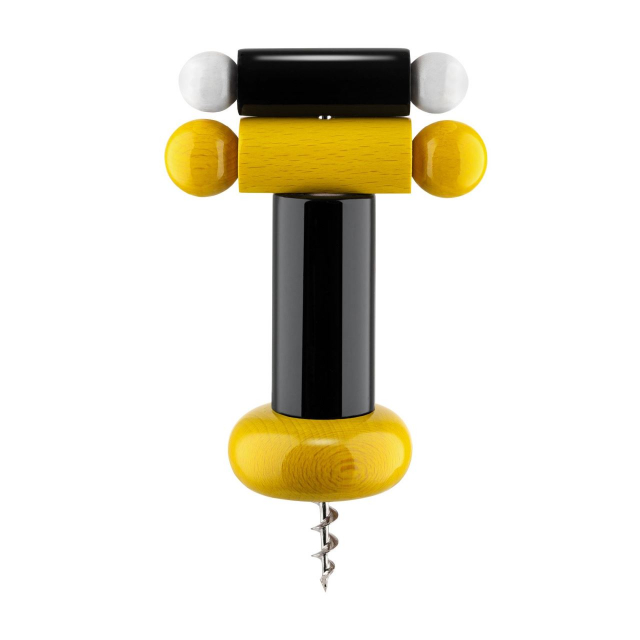 Alessi 100 årsdag svart träkorkskruv -ES17 1