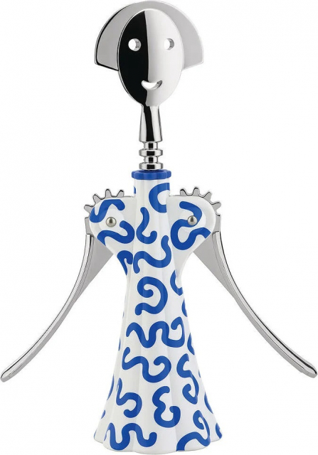 Alessi Anna G. Corkscrew in AlkiPaper® and chrome-plated zamak. Pattern design Delft, AM01A 8